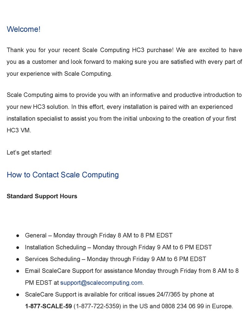 Scale Computing HC3 2100 Series User manual