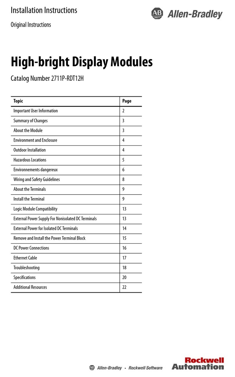Allen-Bradley 2711P-RDT12H User manual