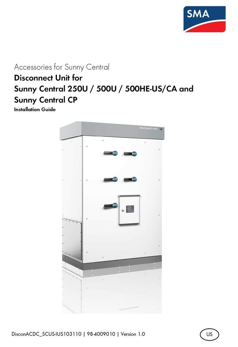SMA SUNNY CENTRAL 250U User manual