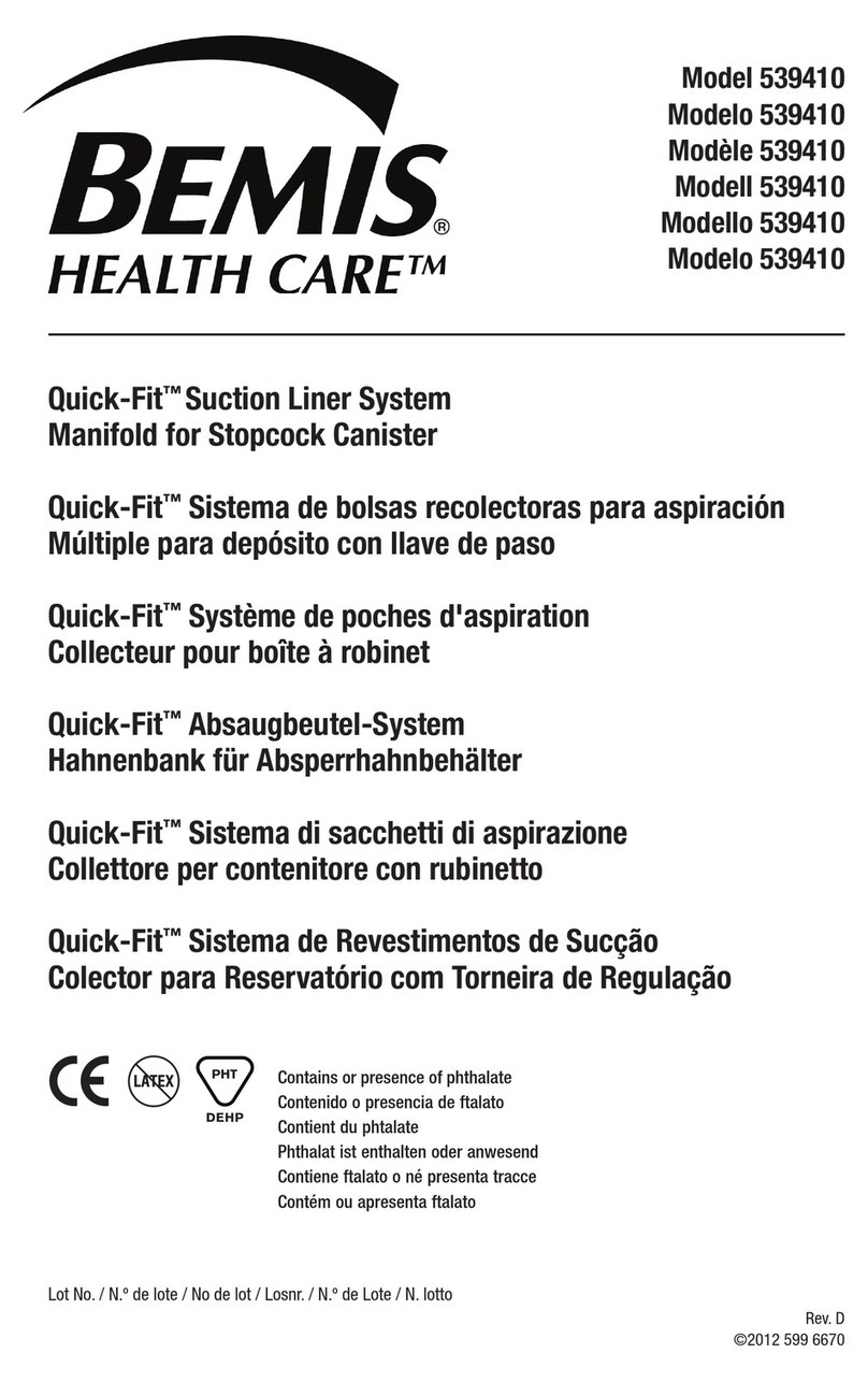 BEMIS Health Care 539410 manual