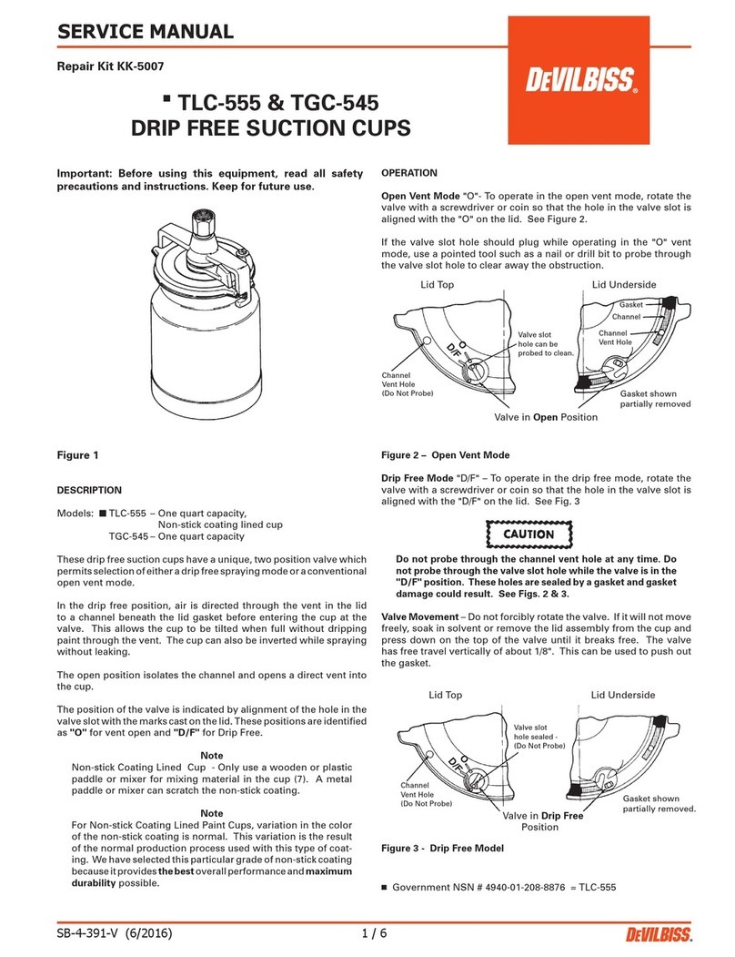 DeVilbiss TLC-555 Service manual