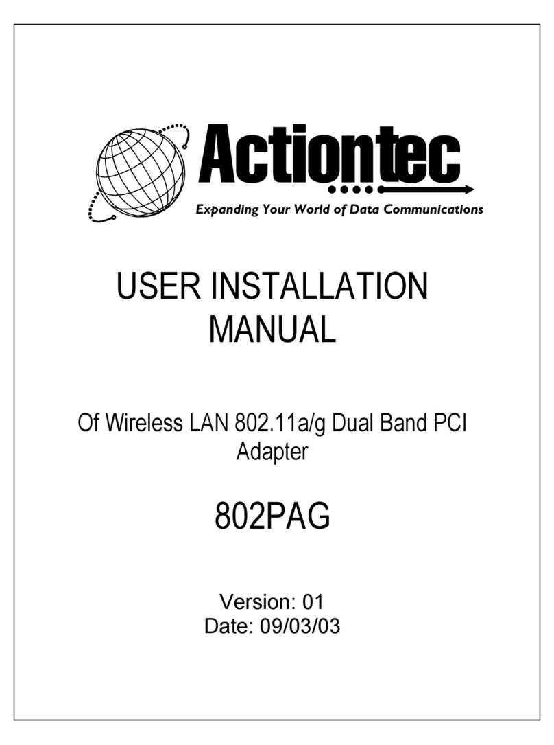 ActionTec 802PAG User & installation manual