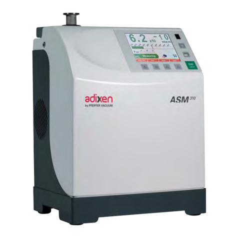 Adixen ASM 310 operating instructions