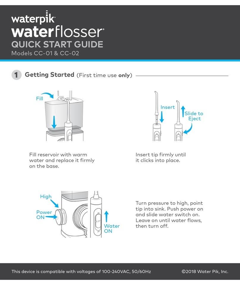Waterpik Complete Care CC-01 quick start guide