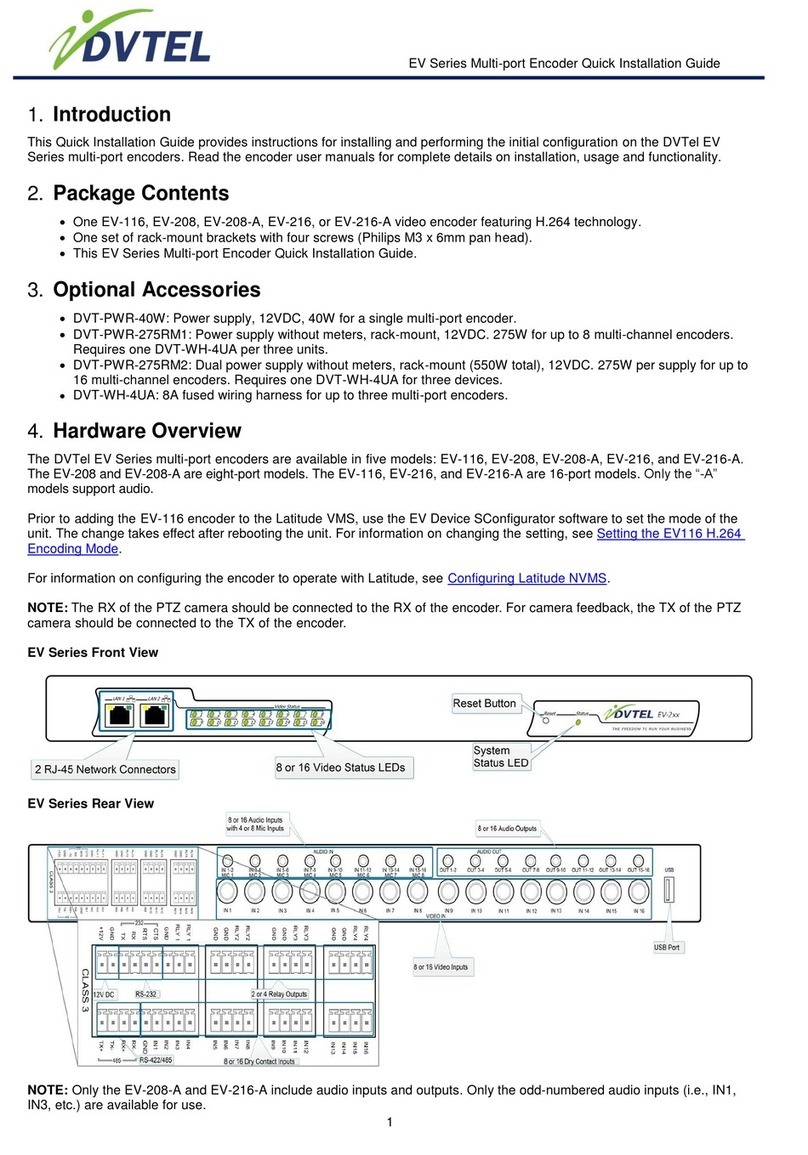 DVTEL EV Series User manual