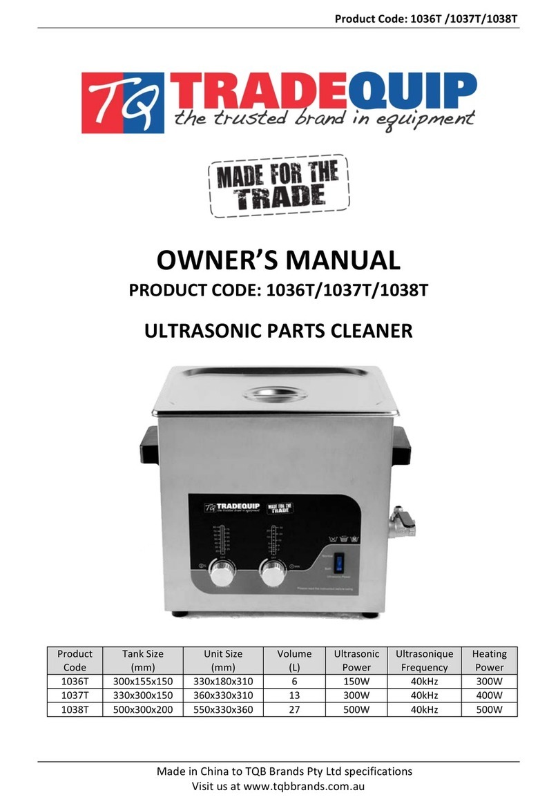 TradeQuip 1036T User manual