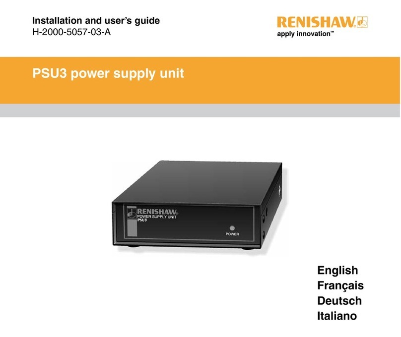 Renishaw PSU3 Installation and user guide