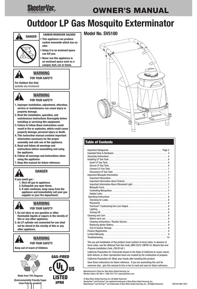SkeeterVac SV5100 User manual