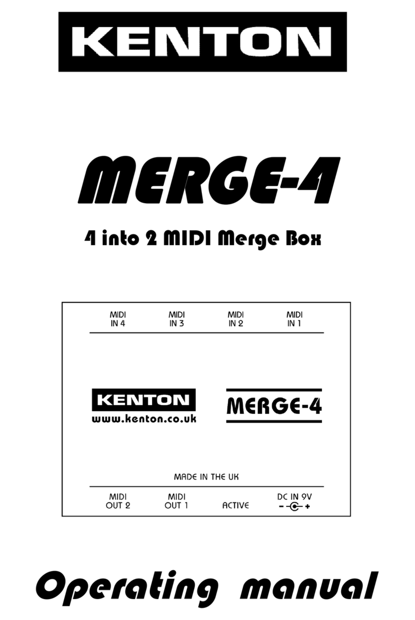 Kenton MERGE-4 operating manual