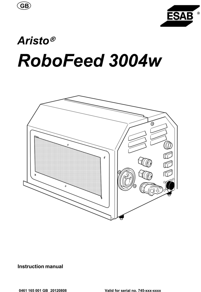 ESAB Aristo RoboFeed 3004w instruction manual