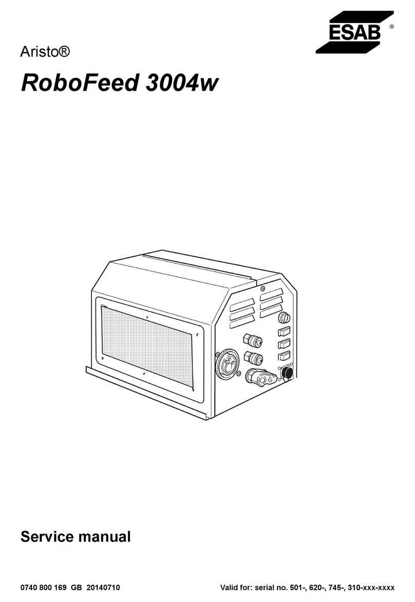 ESAB Aristo RoboFeed 3004w Service manual ESAB Aristo RoboFeed 3004w Service manual