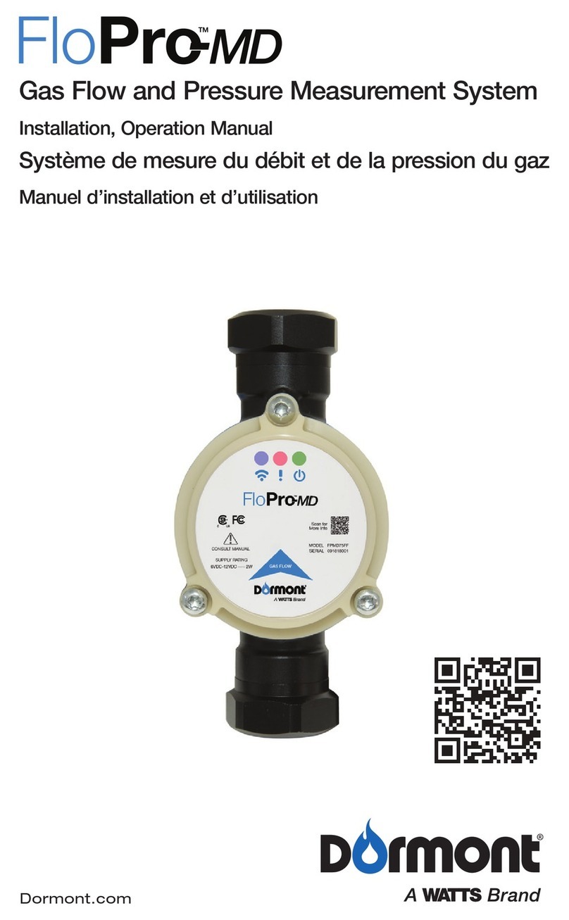 Dormont FloPro-MD Installation & operation manual