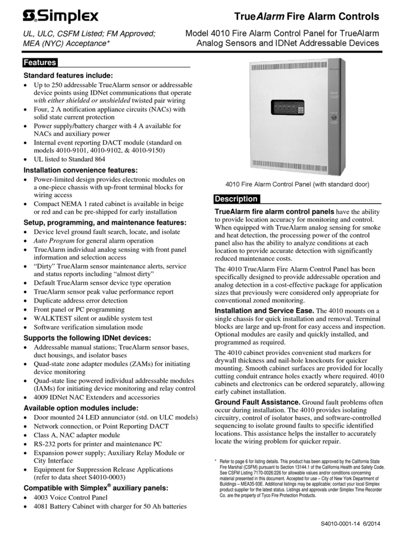 Simplex TrueAlarm manual