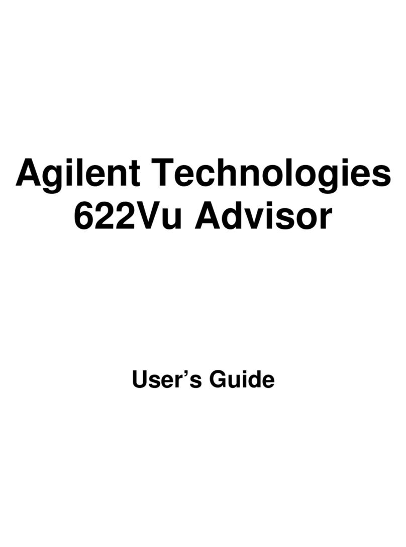 Agilent Technologies 622Vu Advisor User manual