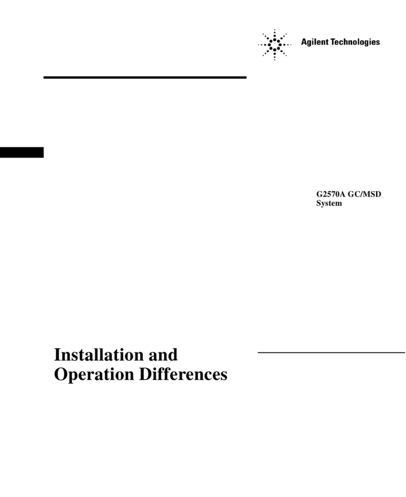 Agilent Technologies G2570A GC/MSD Owner's manual Agilent Technologies G2570A GC/MSD Owner's manual
