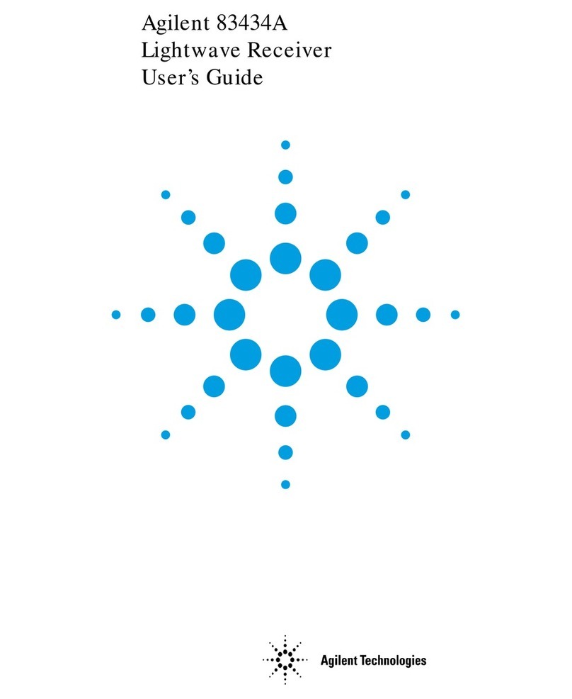 Agilent Technologies 83434A User manual Agilent Technologies 83434A User manual