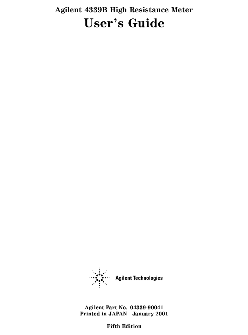 Agilent Technologies 4339B User manual