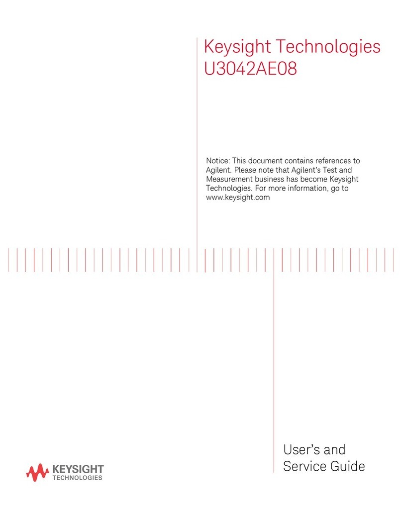 Keysight Technologies U3042AE08 User's and service guide