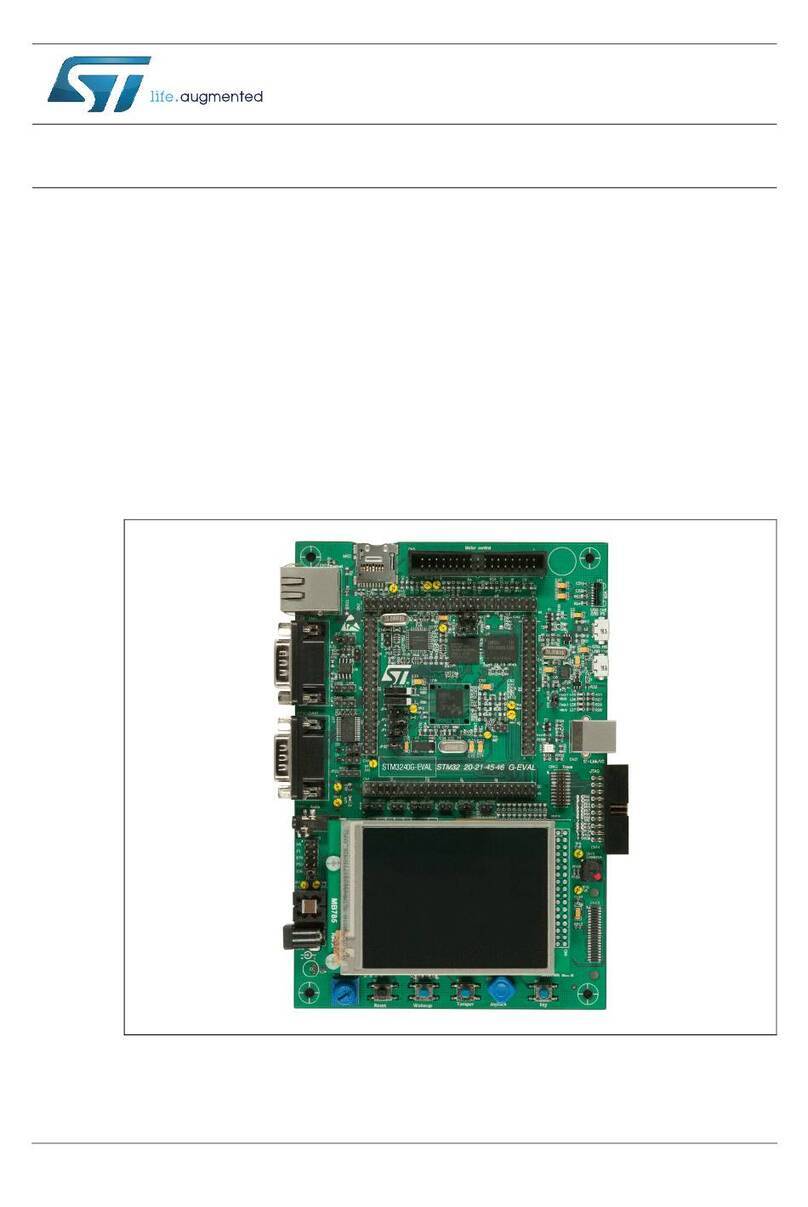 ST STM3240G-EVAL User manual ST STM3240G-EVAL User manual