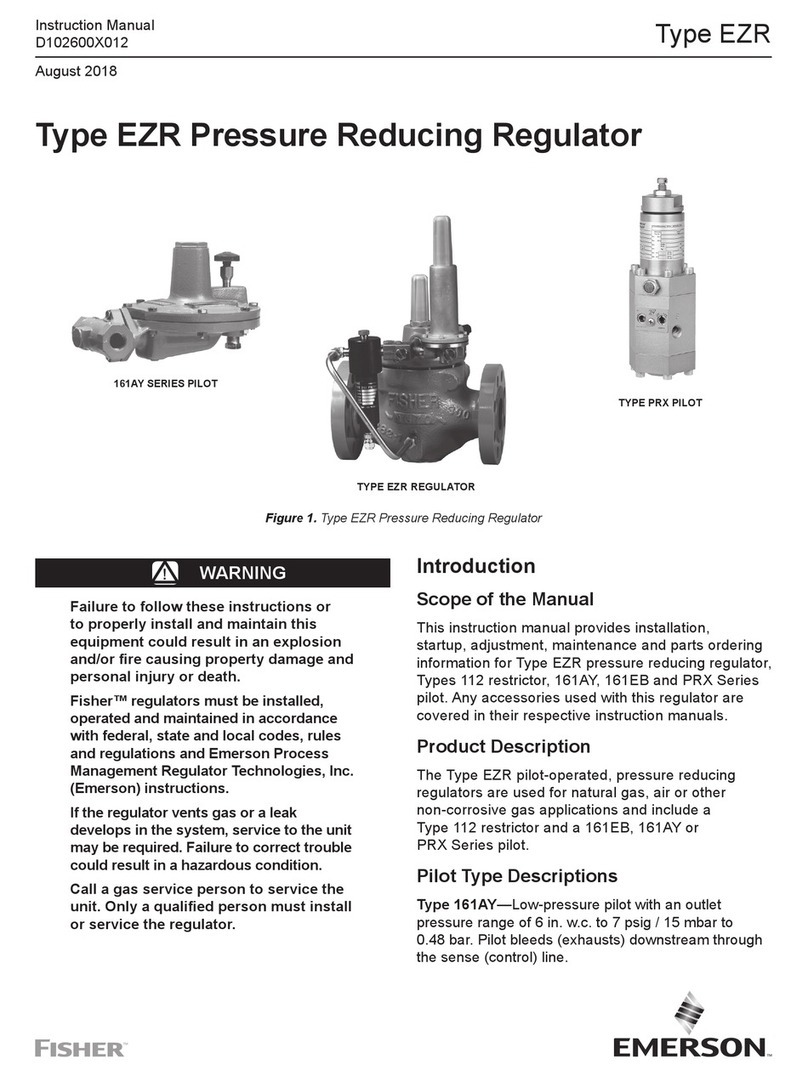 Emerson Fisher 161AY Series User manual