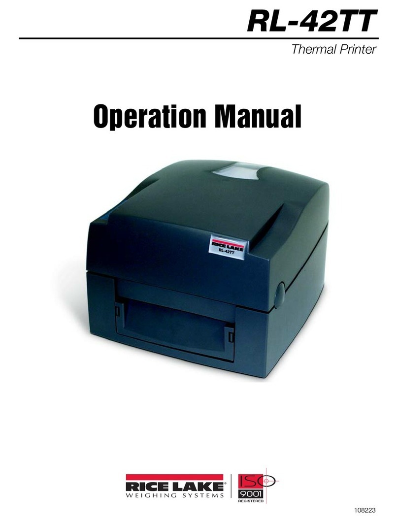 Rice Lake RL-42TT User manual