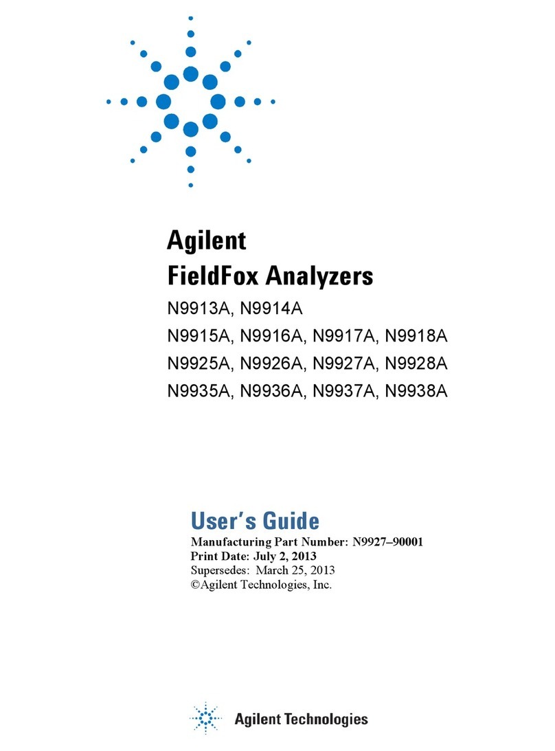 Agilent Technologies FieldFox N9913A User manual