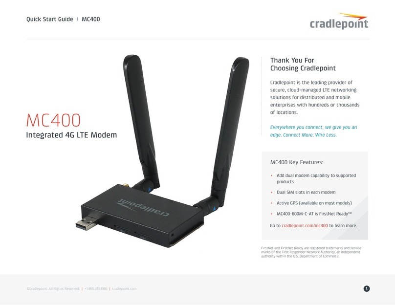 Cradlepoint MC400 quick start guide