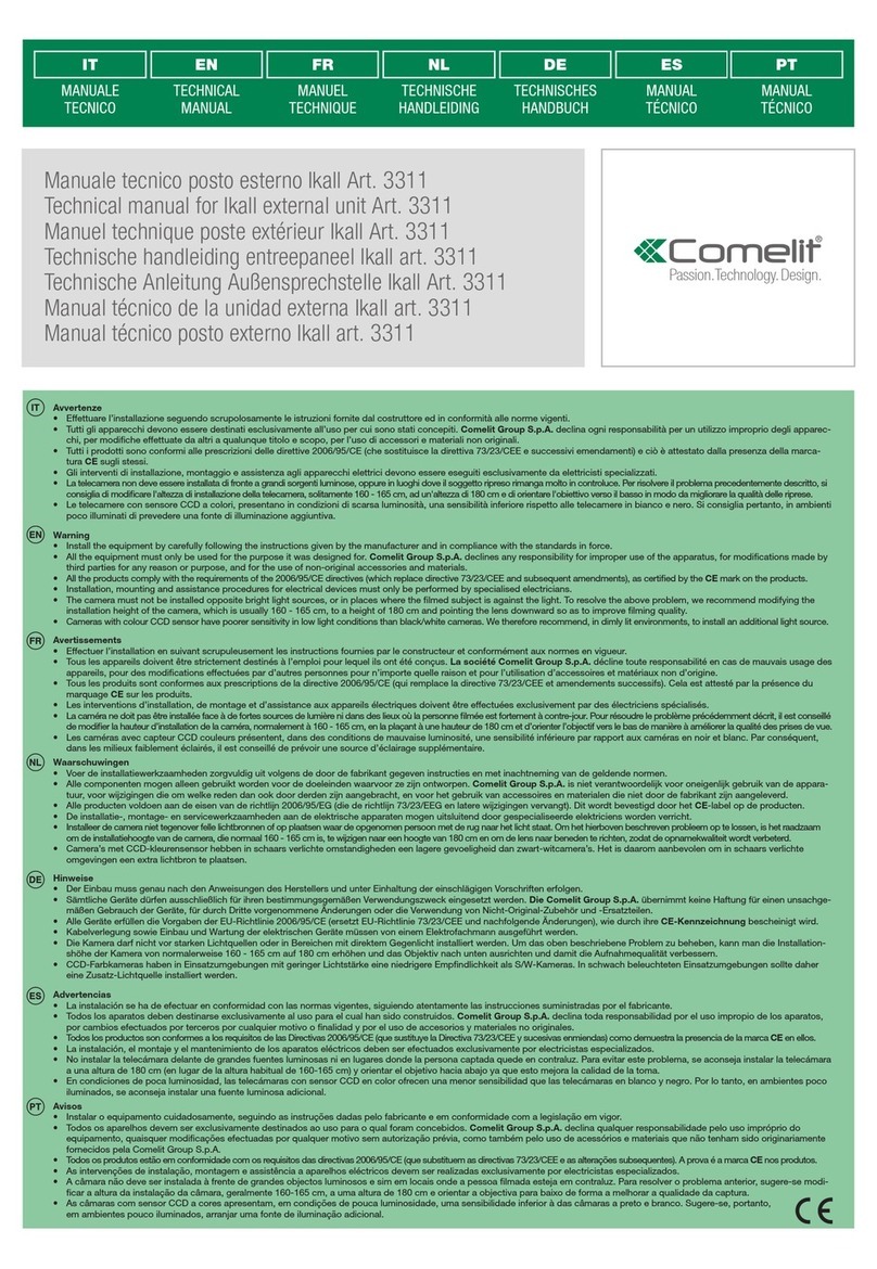 Comelit 3311 User manual