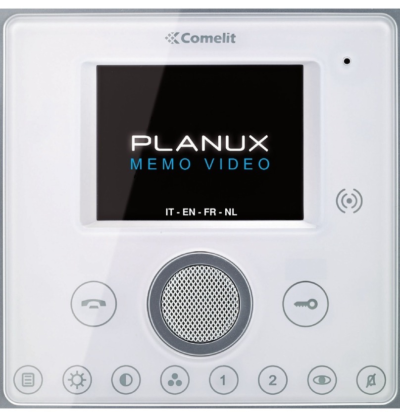 Comelit Planux Memo Video User manual