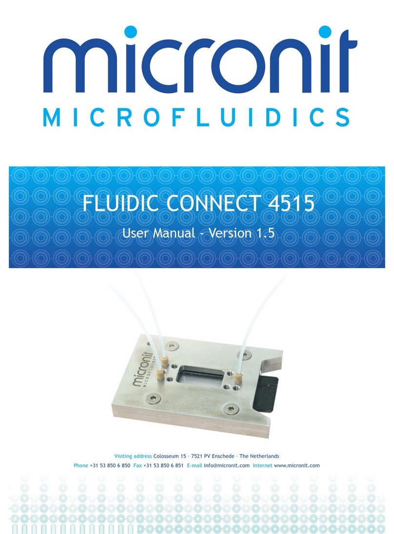 micronit microfludics FLUIDIC CONNECT 4515 user manual