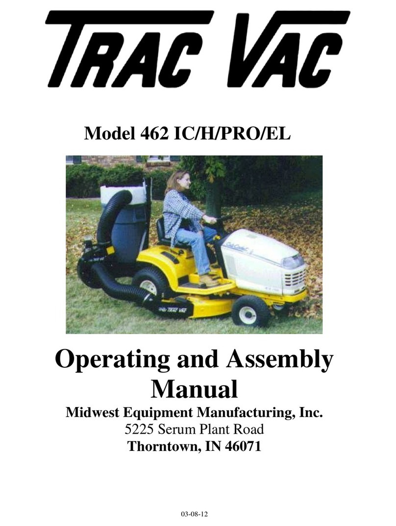 Trac Vac 462 IC Operating and assembly manual Trac Vac 462 IC Operating and assembly manual