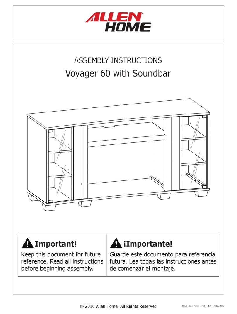 Allen home Voyager 60 Assembly instructions