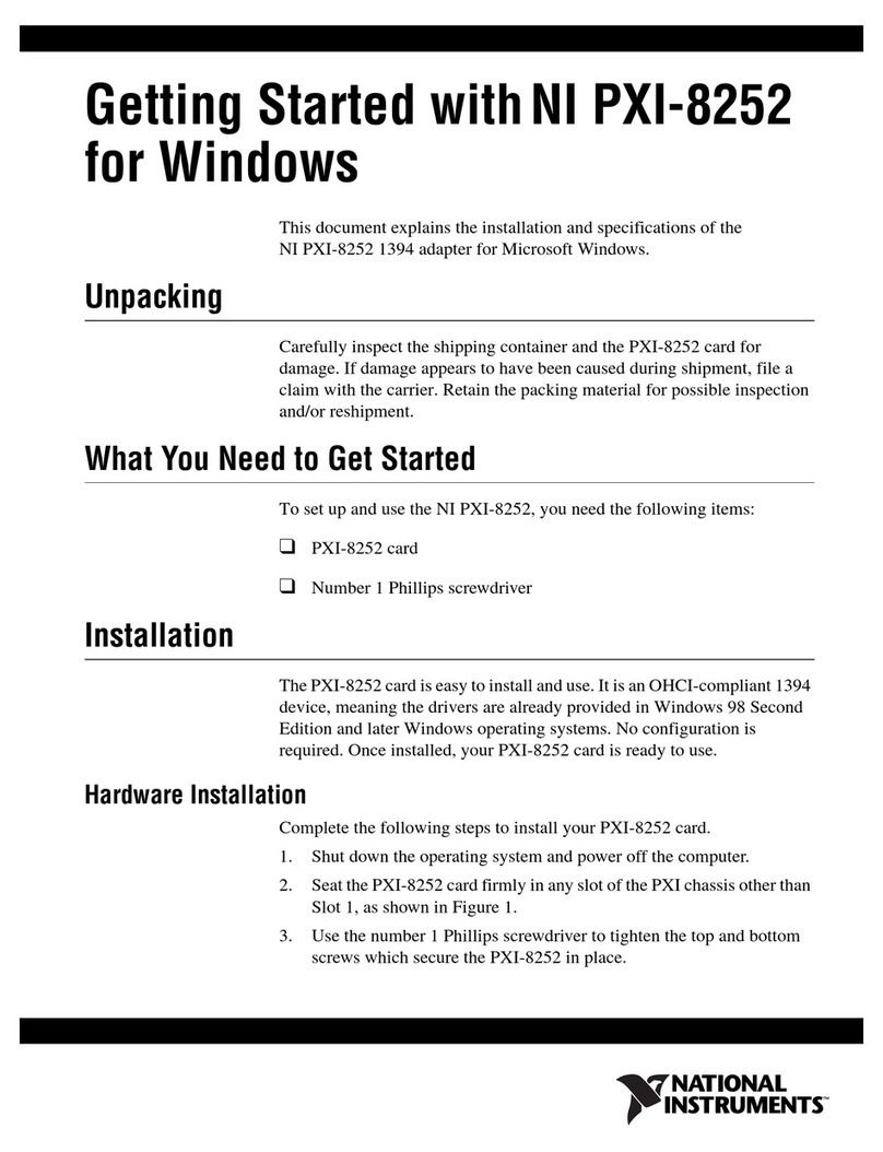 NI PXI-8252 Getting started