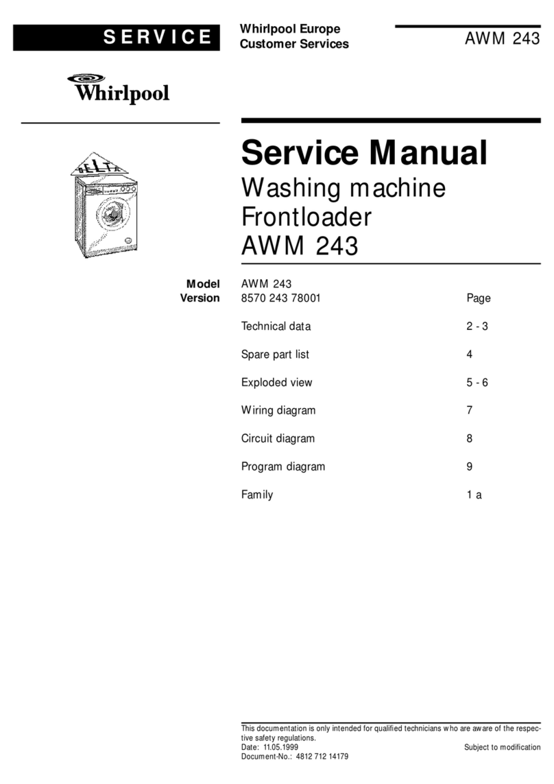 Whirlpool AWM 243 Service manual