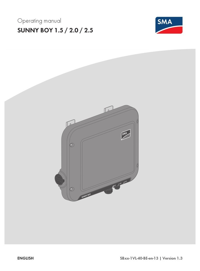 SMA SUNNY BOY 1.5 operating manual