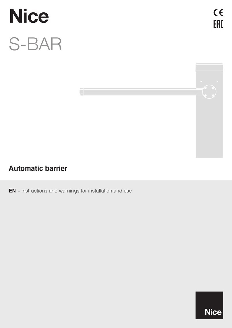 Nice S-BAR Technical specifications