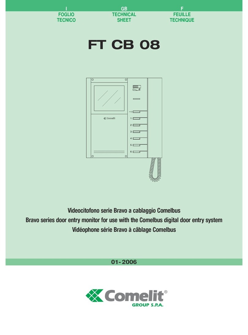 Comelit Bravo Series Technical sheet