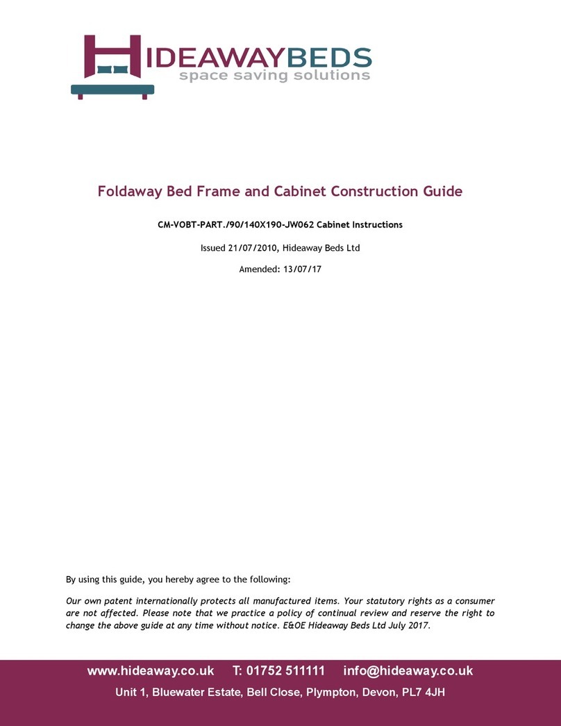 Hideawaybeds Foldaway Construction guide Hideawaybeds Foldaway Construction guide