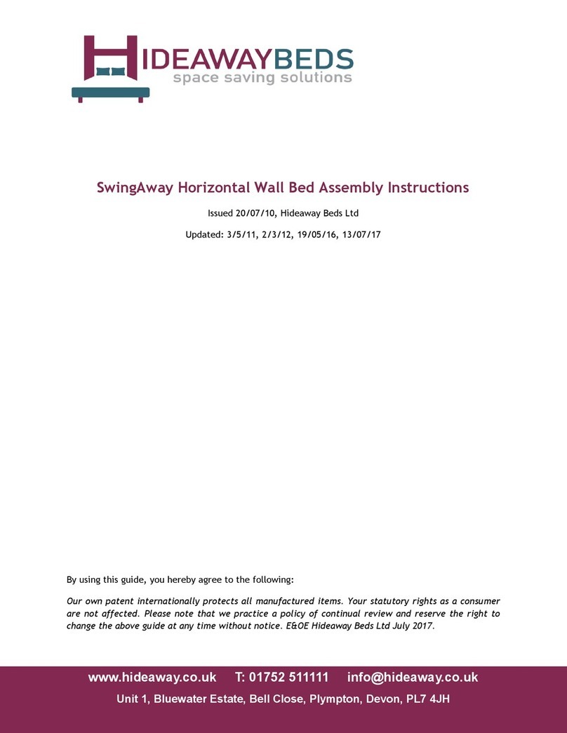Hideawaybeds SwingAway Assembly instructions Hideawaybeds SwingAway Assembly instructions