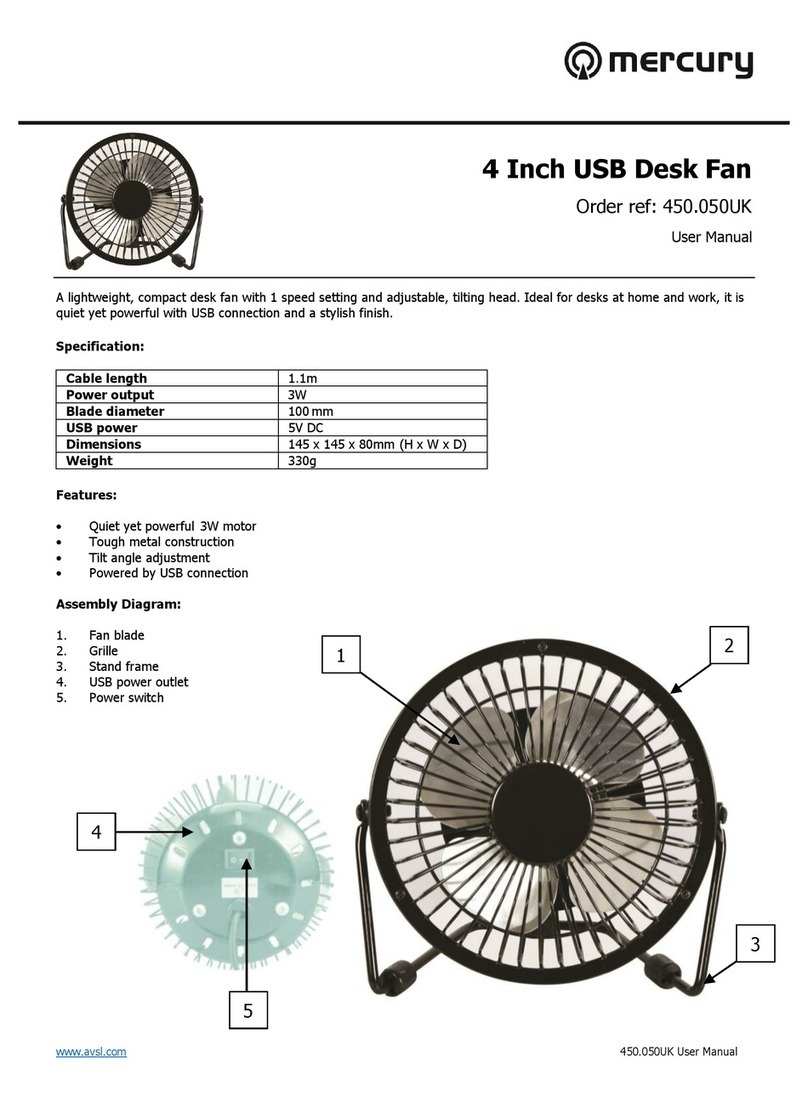 Mercury 450.050UK User manual