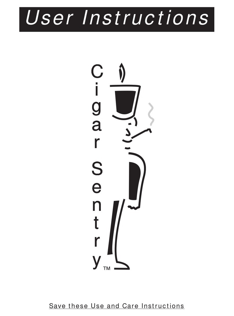 Nuventions Cigar Sentry Instructions for use