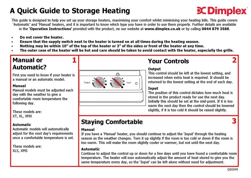 Dimplex XT User manual