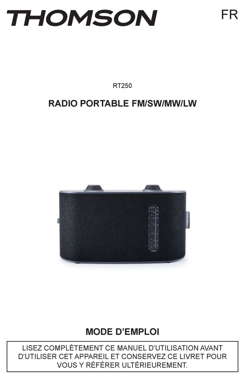 THOMSON RT250 User manual