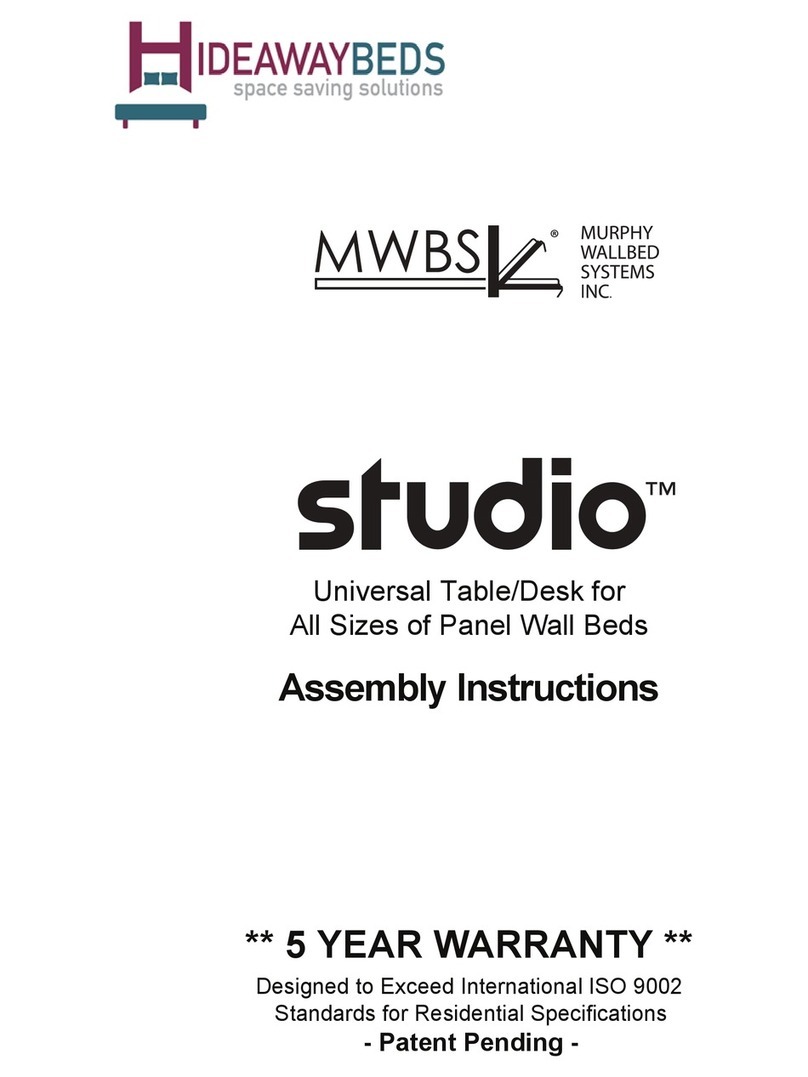 Hideawaybeds Studio Assembly instructions