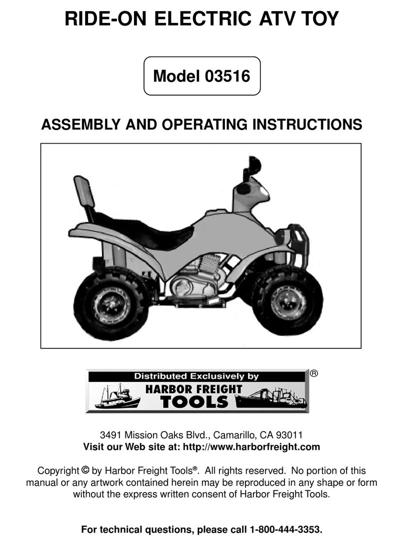 Harbor Freight Tools 03516 Assembly and operating instructions