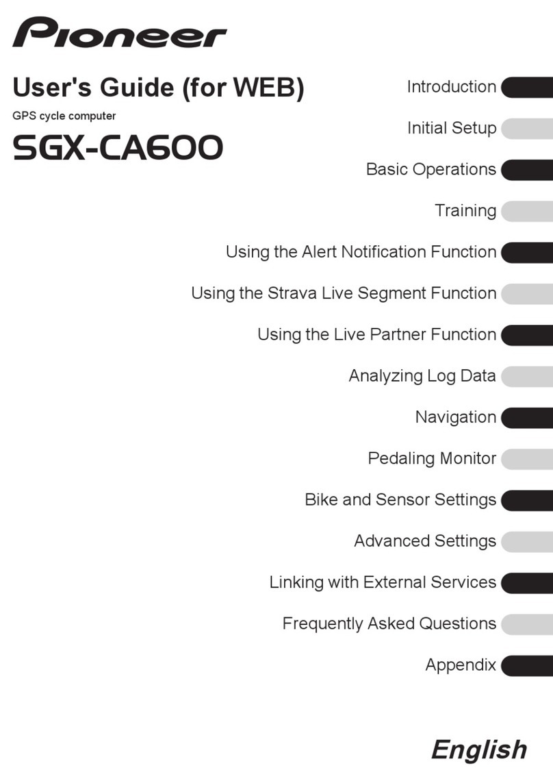 Pioneer SGX-CA600 user guide