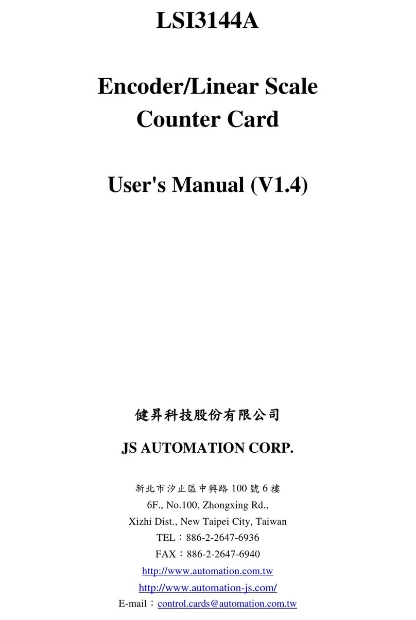 JS Automation LSI3144A User manual