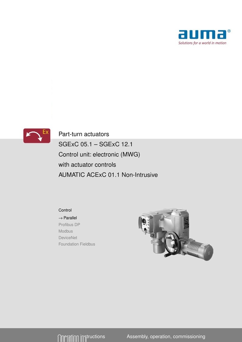 AUMA SGExC 05.1 User manual