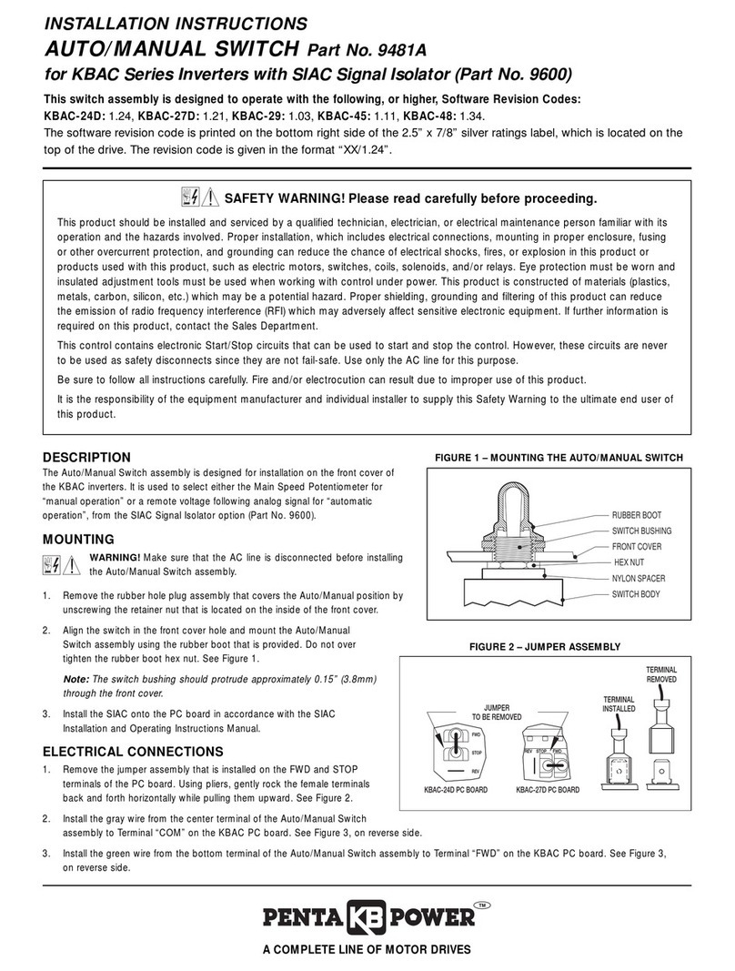 KB Electronics 9481A installation instructions