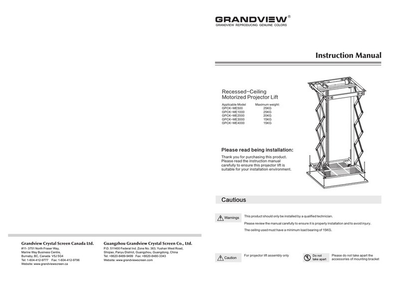 Grandview GPCK-ME500 instruction manual